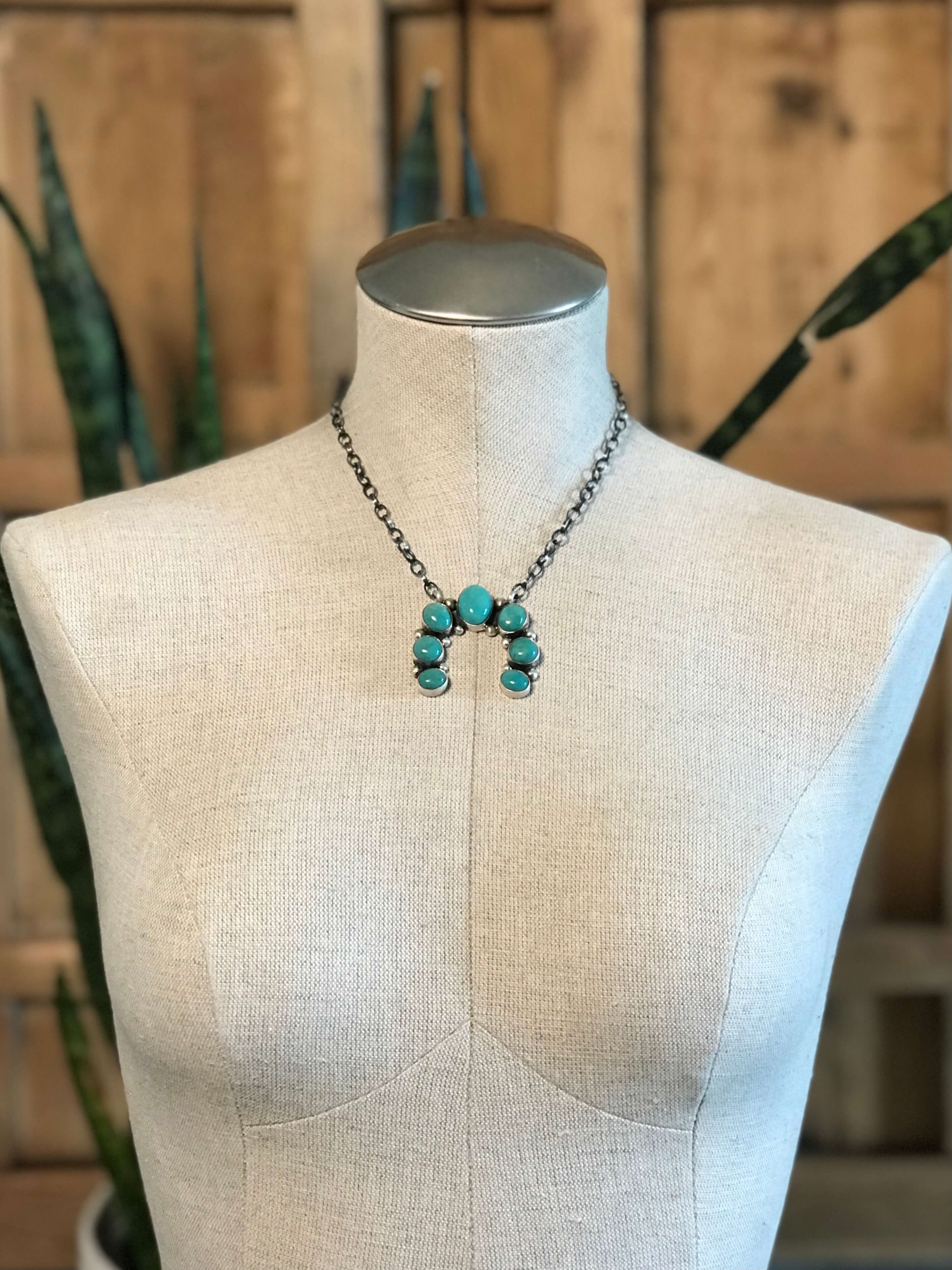 The Naja Necklace, 26-Necklaces-Calli Co., Turquoise and Silver Jewelry, Native American Handmade, Zuni Tribe, Navajo Tribe, Brock Texas