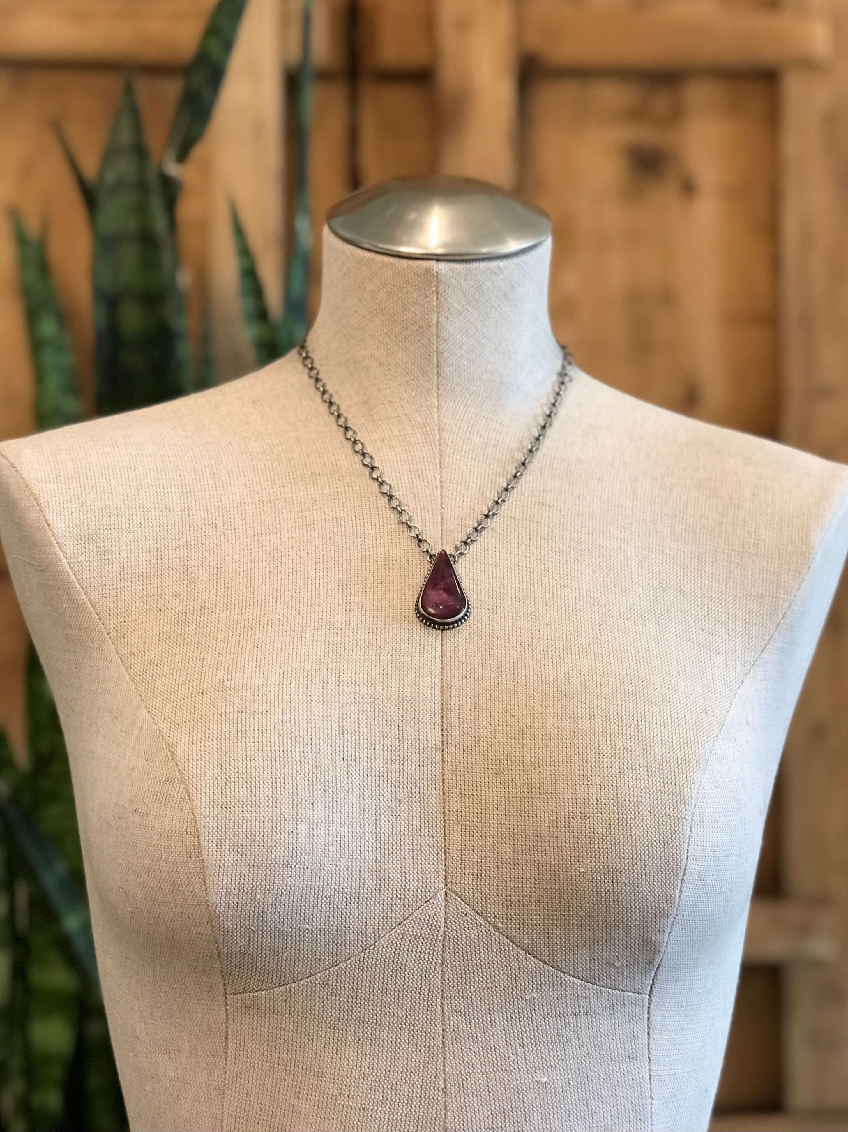 The Rhodes Necklace-Necklaces-Calli Co., Turquoise and Silver Jewelry, Native American Handmade, Zuni Tribe, Navajo Tribe, Brock Texas