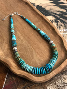 The Sury Stacked Necklace, 3-Necklaces-Calli Co., Turquoise and Silver Jewelry, Native American Handmade, Zuni Tribe, Navajo Tribe, Brock Texas