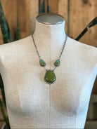 The Bristow Statement Necklace, 4-Necklaces-Calli Co., Turquoise and Silver Jewelry, Native American Handmade, Zuni Tribe, Navajo Tribe, Brock Texas