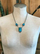 The Bristow Statement Necklace, 5-Necklaces-Calli Co., Turquoise and Silver Jewelry, Native American Handmade, Zuni Tribe, Navajo Tribe, Brock Texas