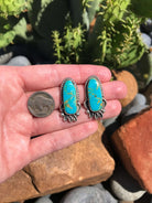 The Edmond Earrings, 4-Earrings-Calli Co., Turquoise and Silver Jewelry, Native American Handmade, Zuni Tribe, Navajo Tribe, Brock Texas