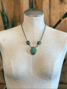 The Bristow Statement Necklace, 6-Necklaces-Calli Co., Turquoise and Silver Jewelry, Native American Handmade, Zuni Tribe, Navajo Tribe, Brock Texas
