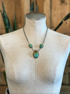 The Bristow Statement Necklace, 8-Necklaces-Calli Co., Turquoise and Silver Jewelry, Native American Handmade, Zuni Tribe, Navajo Tribe, Brock Texas