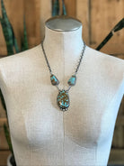 The Bristow Statement Necklace, 16-Necklaces-Calli Co., Turquoise and Silver Jewelry, Native American Handmade, Zuni Tribe, Navajo Tribe, Brock Texas