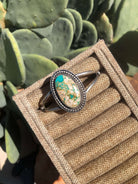 The Bozeman Turquoise Cuff-Bracelets & Cuffs-Calli Co., Turquoise and Silver Jewelry, Native American Handmade, Zuni Tribe, Navajo Tribe, Brock Texas