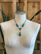The Copeland Lariat Necklace Set, 22-Necklaces-Calli Co., Turquoise and Silver Jewelry, Native American Handmade, Zuni Tribe, Navajo Tribe, Brock Texas
