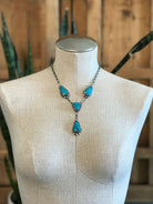 The Copeland Lariat Necklace Set, 24-Necklaces-Calli Co., Turquoise and Silver Jewelry, Native American Handmade, Zuni Tribe, Navajo Tribe, Brock Texas