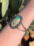 The Bozeman Turquoise Cuff-Bracelets & Cuffs-Calli Co., Turquoise and Silver Jewelry, Native American Handmade, Zuni Tribe, Navajo Tribe, Brock Texas