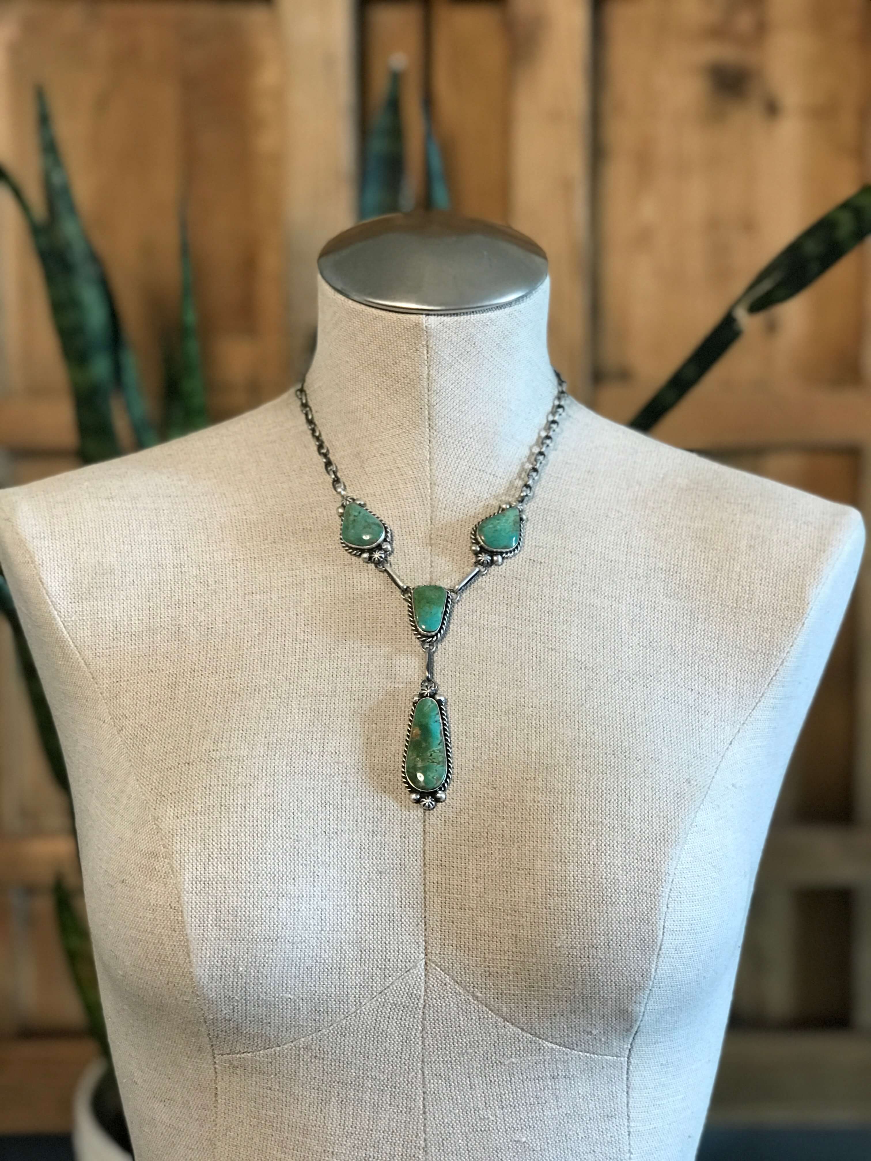 The Copeland Lariat Necklace Set, 26-Necklaces-Calli Co., Turquoise and Silver Jewelry, Native American Handmade, Zuni Tribe, Navajo Tribe, Brock Texas