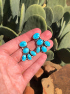 The Guffey Cluster Earrings, 2-Earrings-Calli Co., Turquoise and Silver Jewelry, Native American Handmade, Zuni Tribe, Navajo Tribe, Brock Texas