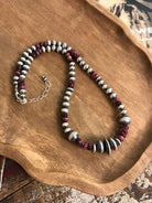 The Bastian Necklace in Purple Spiny-Necklaces-Calli Co., Turquoise and Silver Jewelry, Native American Handmade, Zuni Tribe, Navajo Tribe, Brock Texas