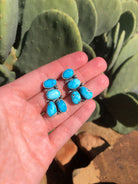 The Guffey Cluster Earrings, 3-Earrings-Calli Co., Turquoise and Silver Jewelry, Native American Handmade, Zuni Tribe, Navajo Tribe, Brock Texas