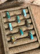 The Little Chief Turquoise Rings-Rings-Calli Co., Turquoise and Silver Jewelry, Native American Handmade, Zuni Tribe, Navajo Tribe, Brock Texas