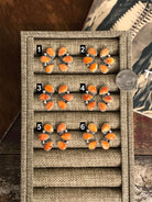 The Hoopoe Spiny Earrings-Earrings-Calli Co., Turquoise and Silver Jewelry, Native American Handmade, Zuni Tribe, Navajo Tribe, Brock Texas