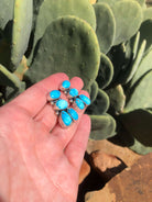 The Guffey Cluster Earrings, 3-Earrings-Calli Co., Turquoise and Silver Jewelry, Native American Handmade, Zuni Tribe, Navajo Tribe, Brock Texas