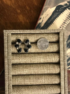 The Sparrow Onyx Earrings-Earrings-Calli Co., Turquoise and Silver Jewelry, Native American Handmade, Zuni Tribe, Navajo Tribe, Brock Texas