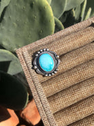 The Kingfisher Ring, Sz 9-Rings-Calli Co., Turquoise and Silver Jewelry, Native American Handmade, Zuni Tribe, Navajo Tribe, Brock Texas