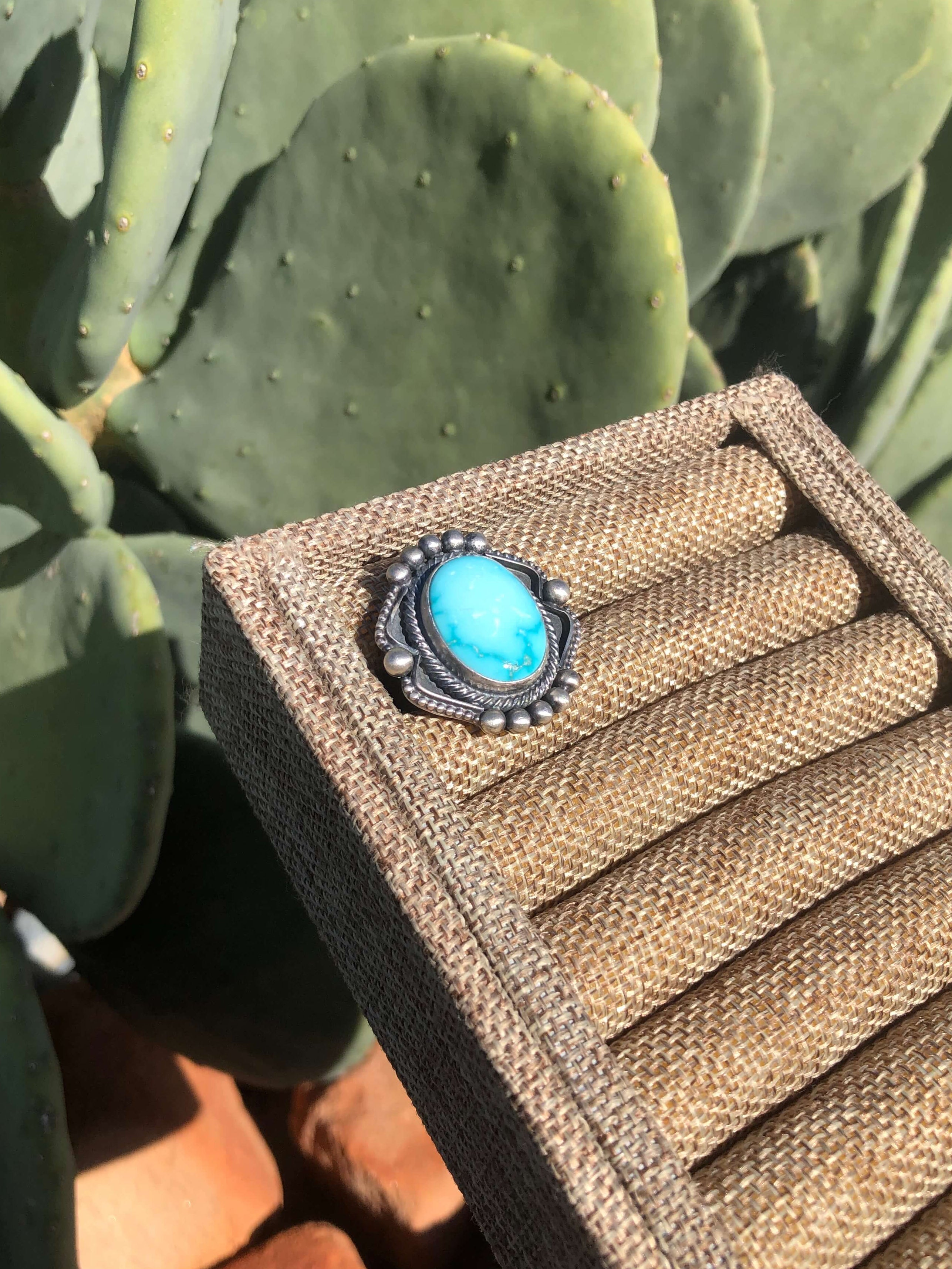 The Kingfisher Ring, Sz 9-Rings-Calli Co., Turquoise and Silver Jewelry, Native American Handmade, Zuni Tribe, Navajo Tribe, Brock Texas