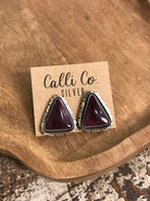 The Spiny Studs, 3-Earrings-Calli Co., Turquoise and Silver Jewelry, Native American Handmade, Zuni Tribe, Navajo Tribe, Brock Texas