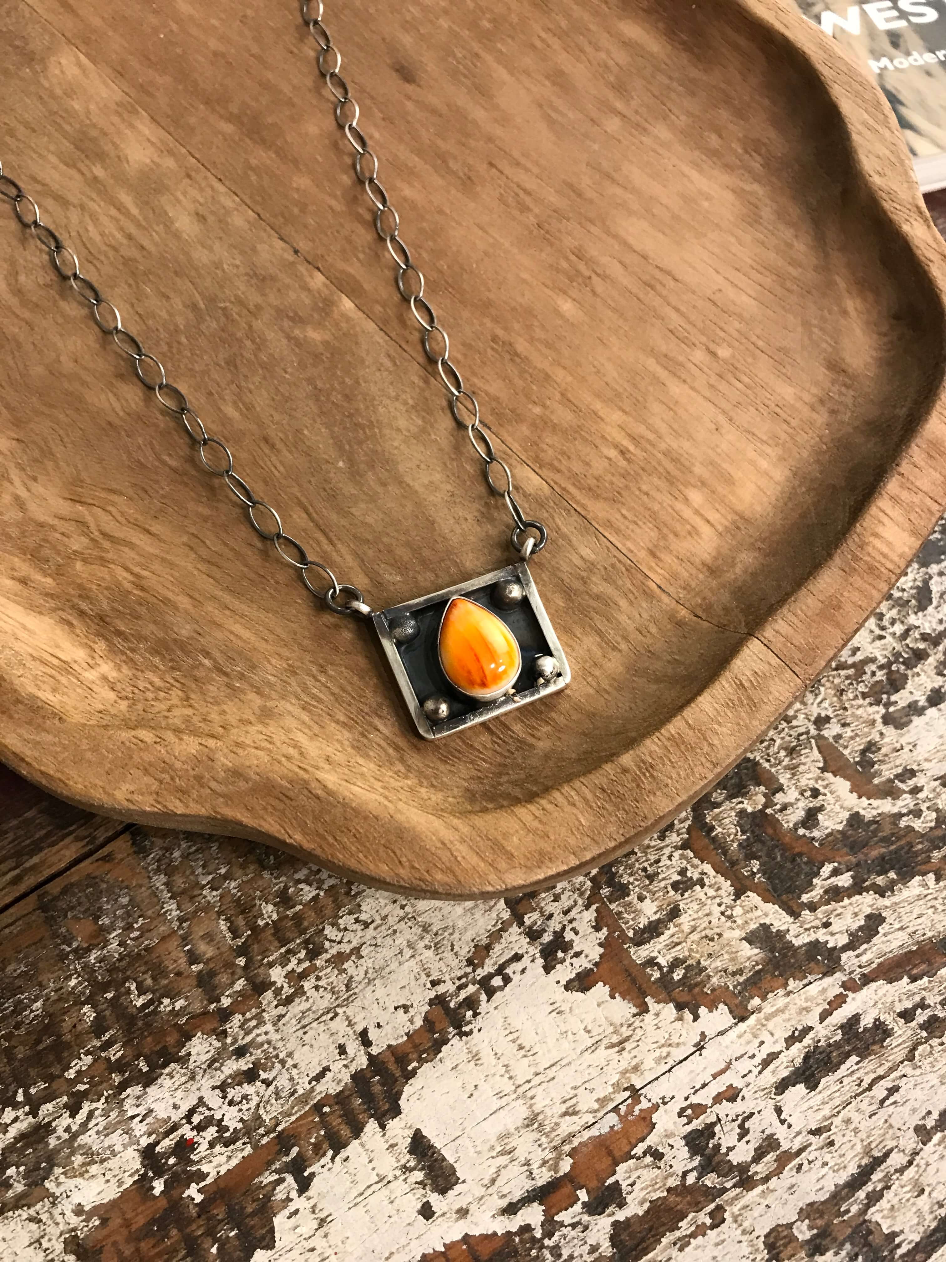 The Hollis Necklace, 2-Necklaces-Calli Co., Turquoise and Silver Jewelry, Native American Handmade, Zuni Tribe, Navajo Tribe, Brock Texas