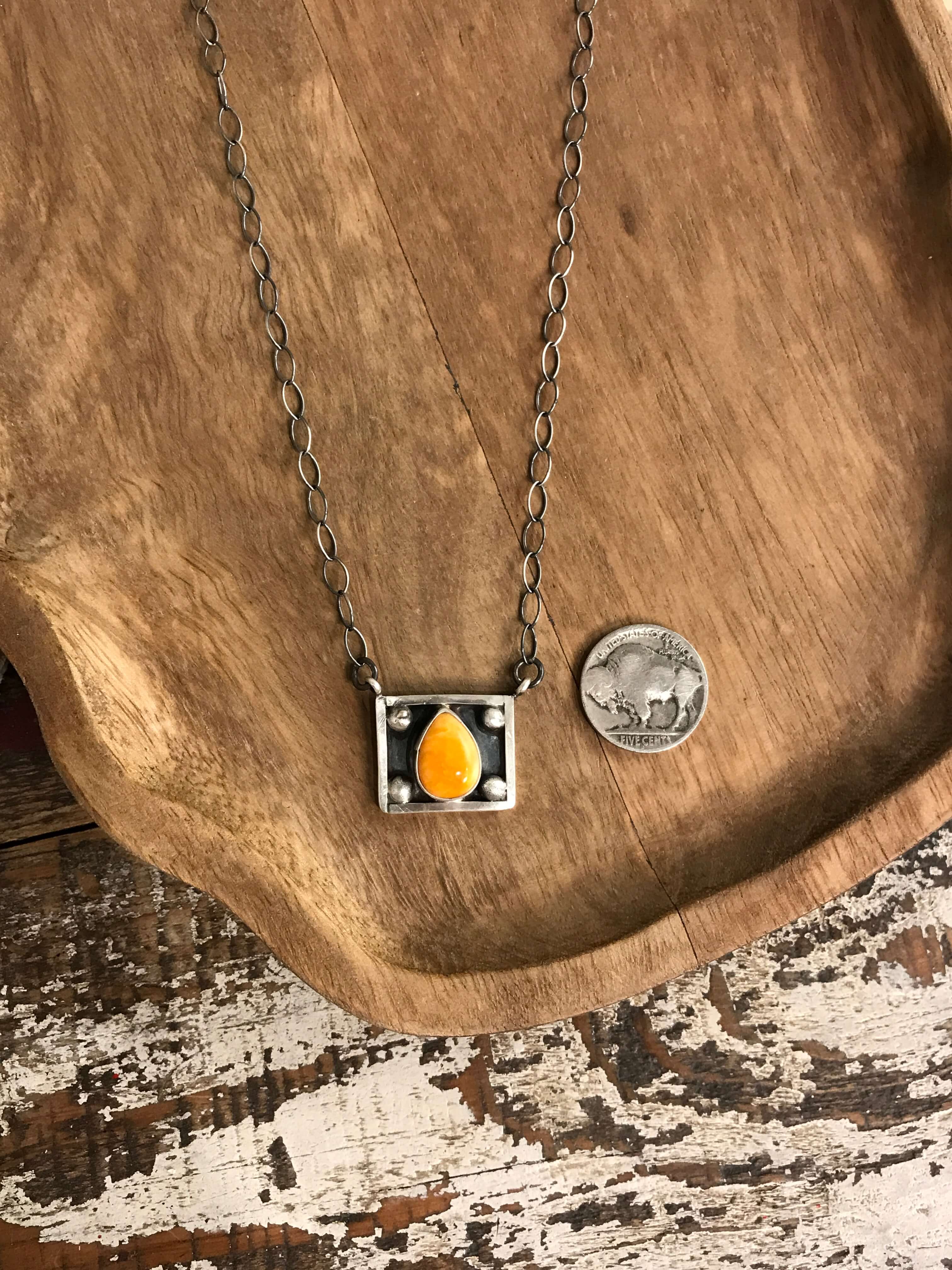 The Hollis Necklace, 3-Necklaces-Calli Co., Turquoise and Silver Jewelry, Native American Handmade, Zuni Tribe, Navajo Tribe, Brock Texas