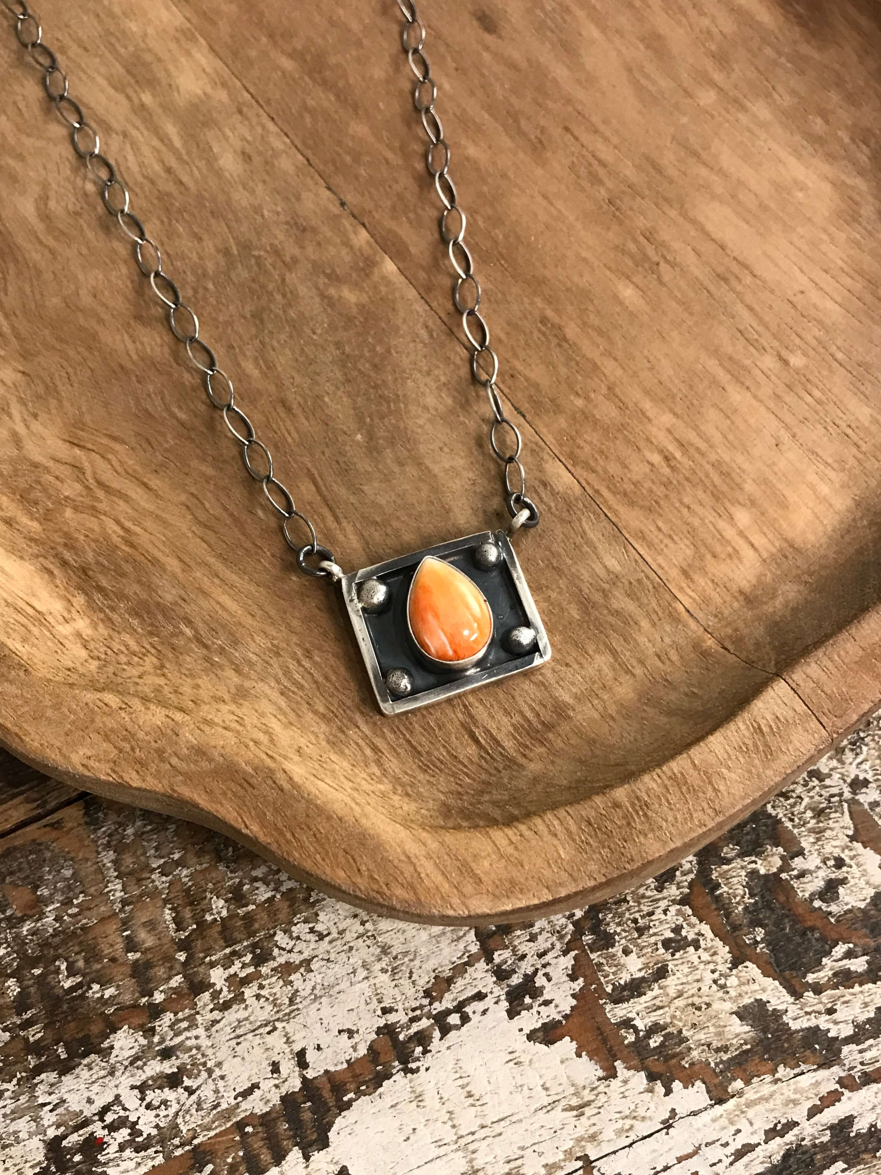 The Hollis Necklace, 4-Necklaces-Calli Co., Turquoise and Silver Jewelry, Native American Handmade, Zuni Tribe, Navajo Tribe, Brock Texas