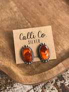 The Spiny Studs, 1-Earrings-Calli Co., Turquoise and Silver Jewelry, Native American Handmade, Zuni Tribe, Navajo Tribe, Brock Texas