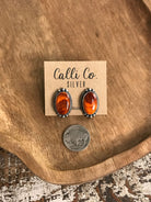 The Spiny Studs, 1-Earrings-Calli Co., Turquoise and Silver Jewelry, Native American Handmade, Zuni Tribe, Navajo Tribe, Brock Texas