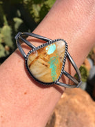 The Winterhaven Cuff-Bracelets & Cuffs-Calli Co., Turquoise and Silver Jewelry, Native American Handmade, Zuni Tribe, Navajo Tribe, Brock Texas