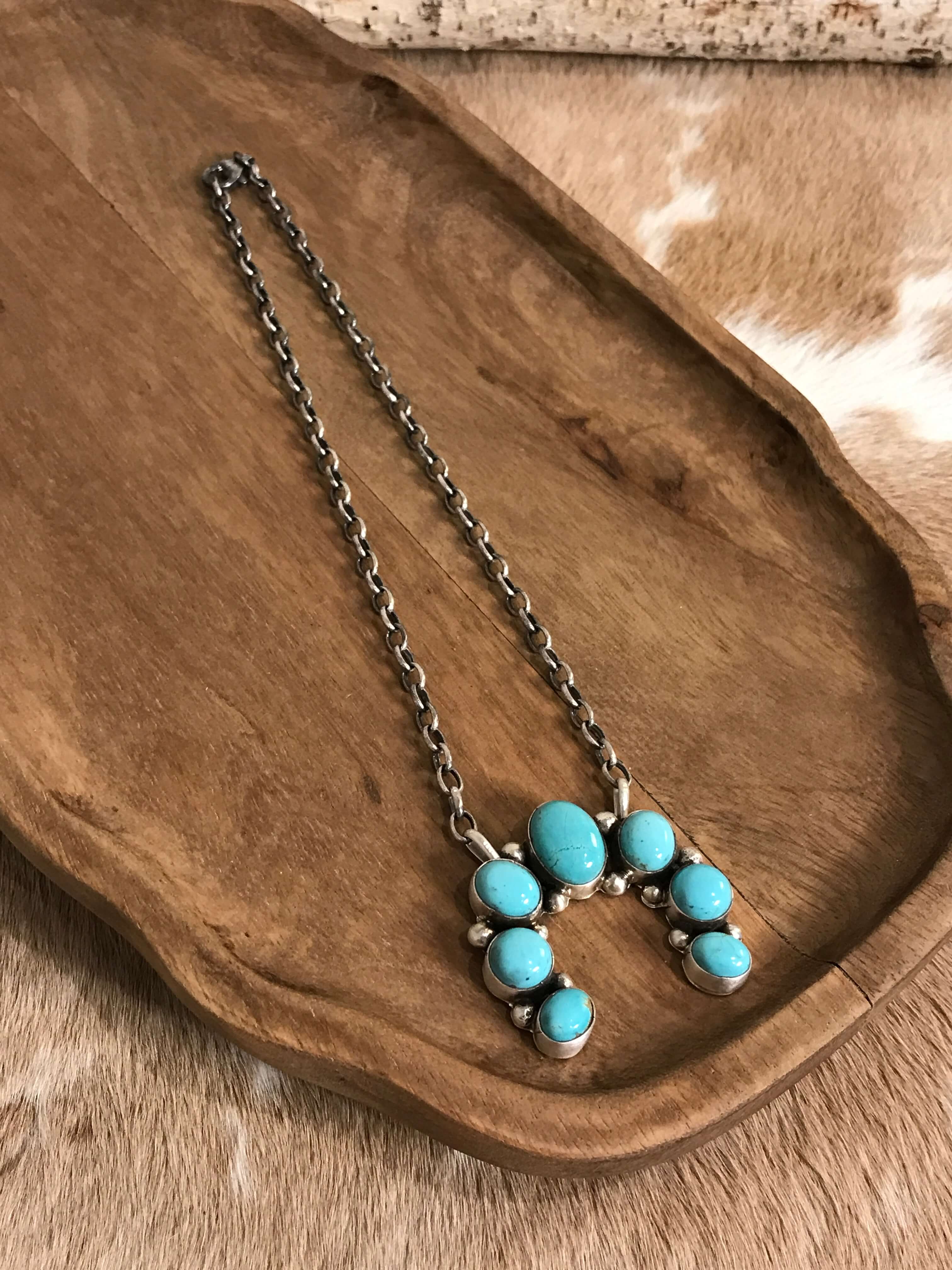 The Naja Necklace, 34-Necklaces-Calli Co., Turquoise and Silver Jewelry, Native American Handmade, Zuni Tribe, Navajo Tribe, Brock Texas