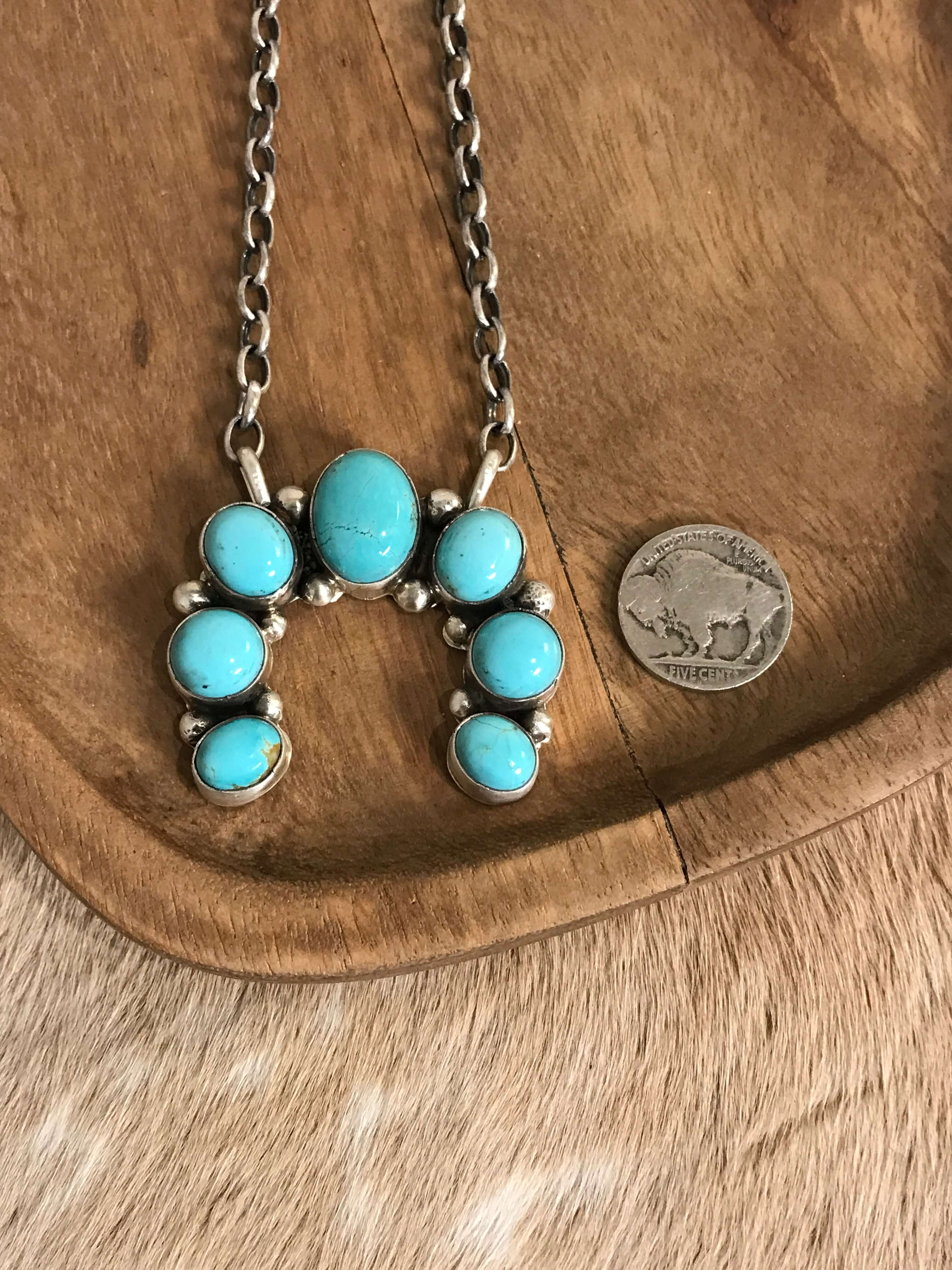 The Naja Necklace, 34-Necklaces-Calli Co., Turquoise and Silver Jewelry, Native American Handmade, Zuni Tribe, Navajo Tribe, Brock Texas