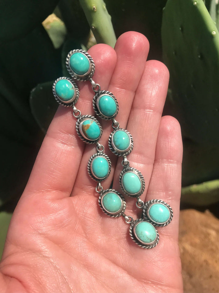 The Monahans Earrings, 3-Earrings-Calli Co., Turquoise and Silver Jewelry, Native American Handmade, Zuni Tribe, Navajo Tribe, Brock Texas