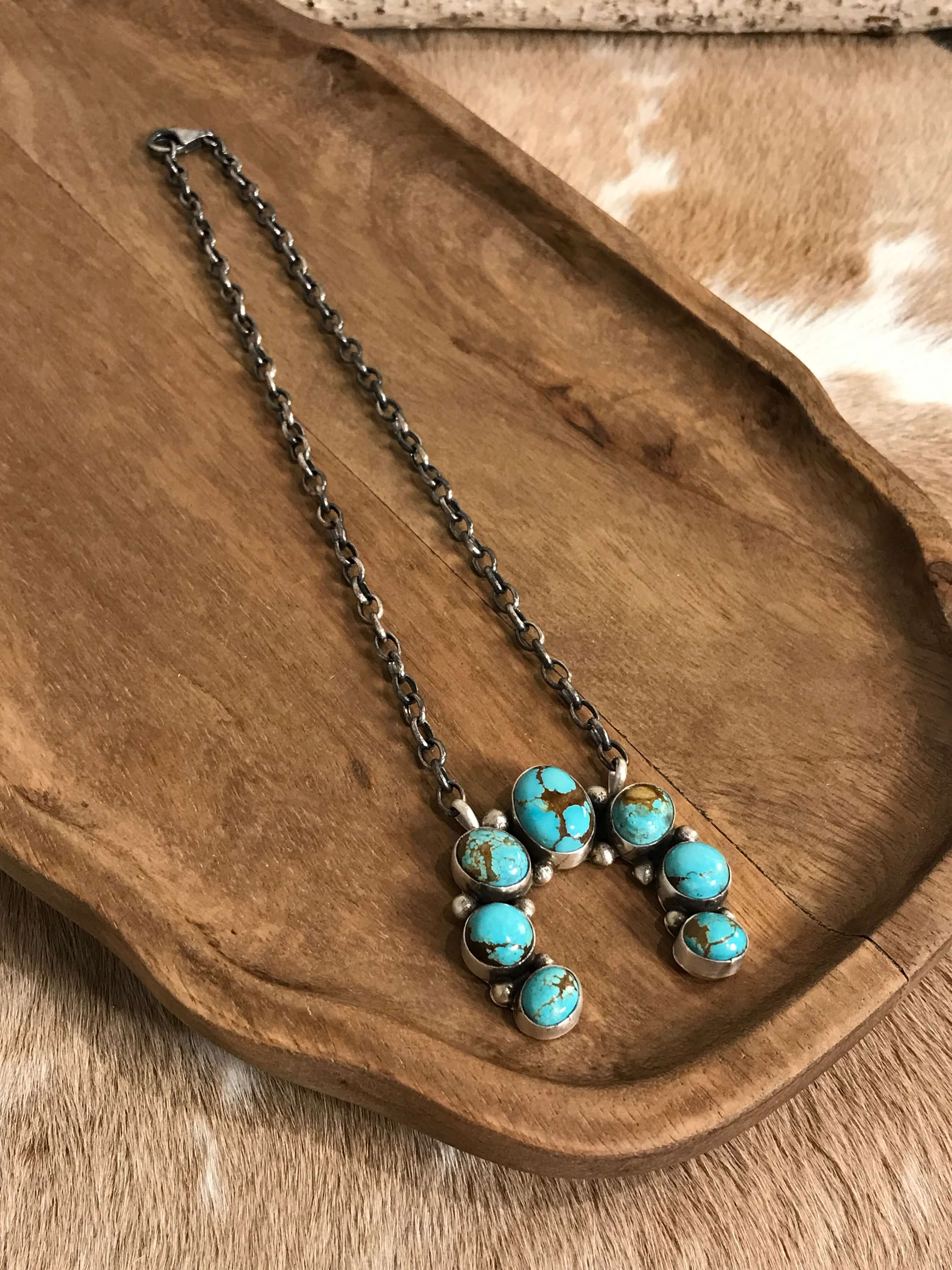 The Naja Necklace, 35-Necklaces-Calli Co., Turquoise and Silver Jewelry, Native American Handmade, Zuni Tribe, Navajo Tribe, Brock Texas