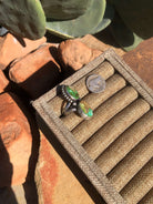 The Nelchina Ring, Sz 7.5-Rings-Calli Co., Turquoise and Silver Jewelry, Native American Handmade, Zuni Tribe, Navajo Tribe, Brock Texas