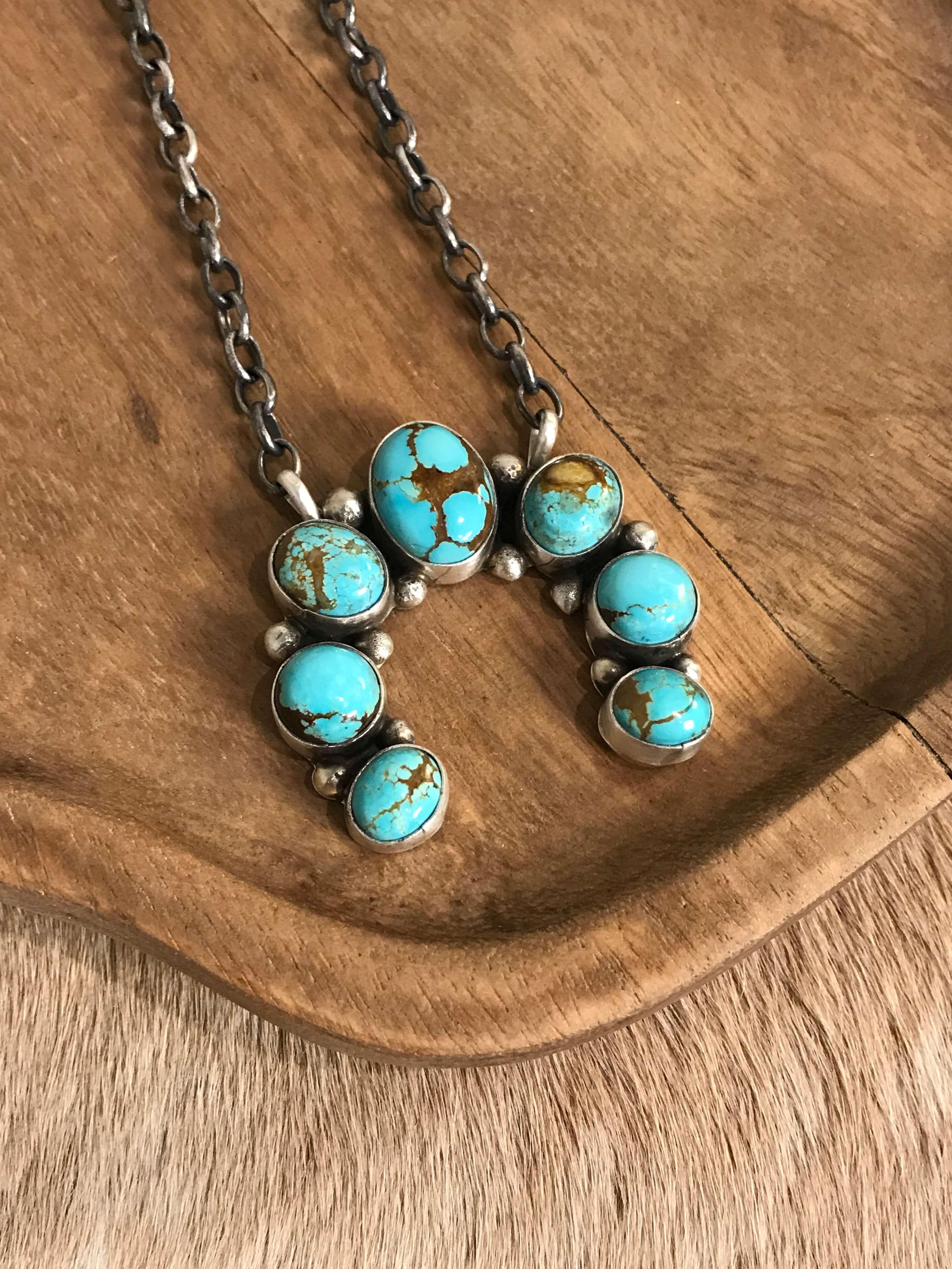 The Naja Necklace, 35-Necklaces-Calli Co., Turquoise and Silver Jewelry, Native American Handmade, Zuni Tribe, Navajo Tribe, Brock Texas