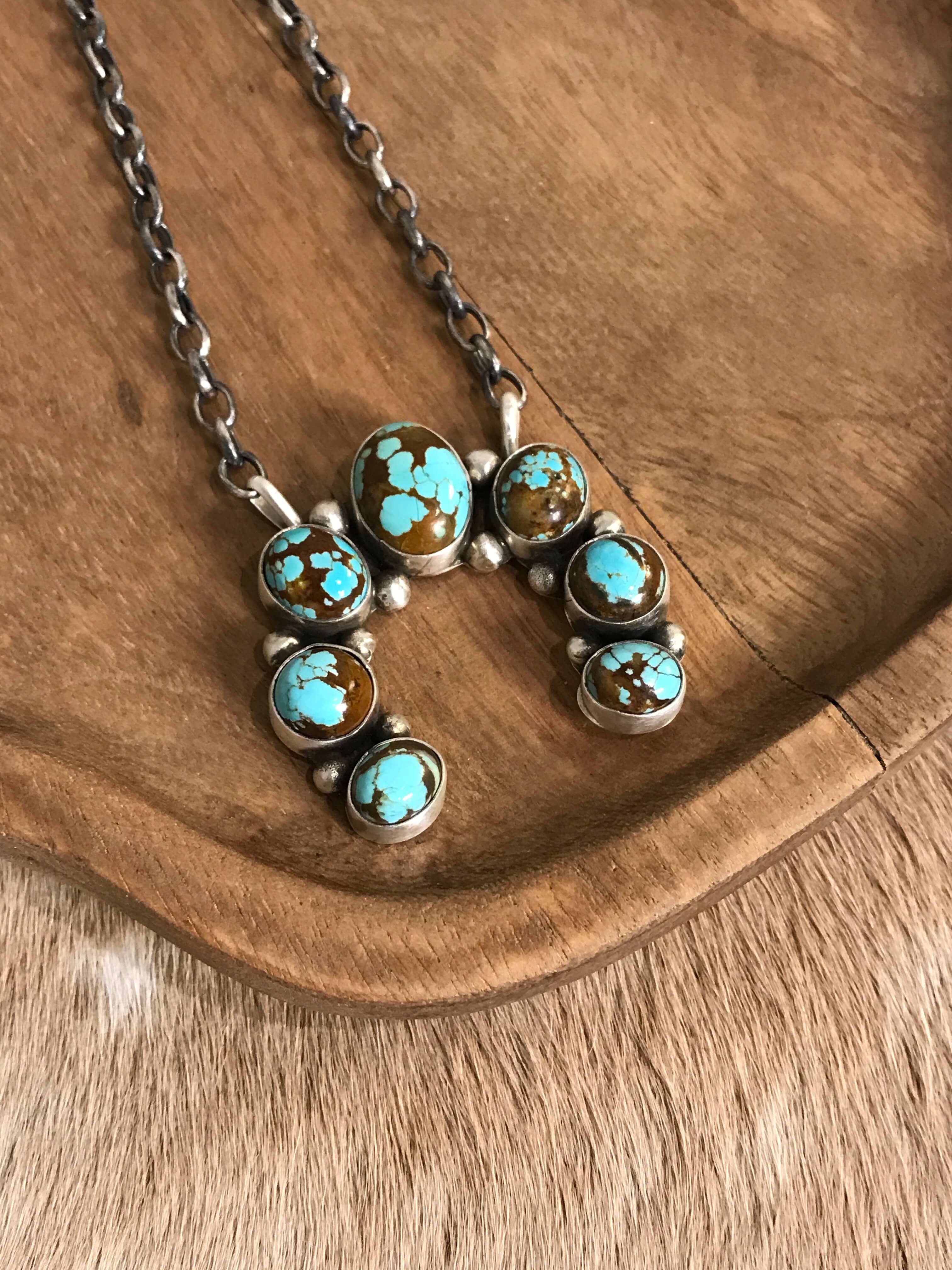 The Naja Necklace, 36-Necklaces-Calli Co., Turquoise and Silver Jewelry, Native American Handmade, Zuni Tribe, Navajo Tribe, Brock Texas