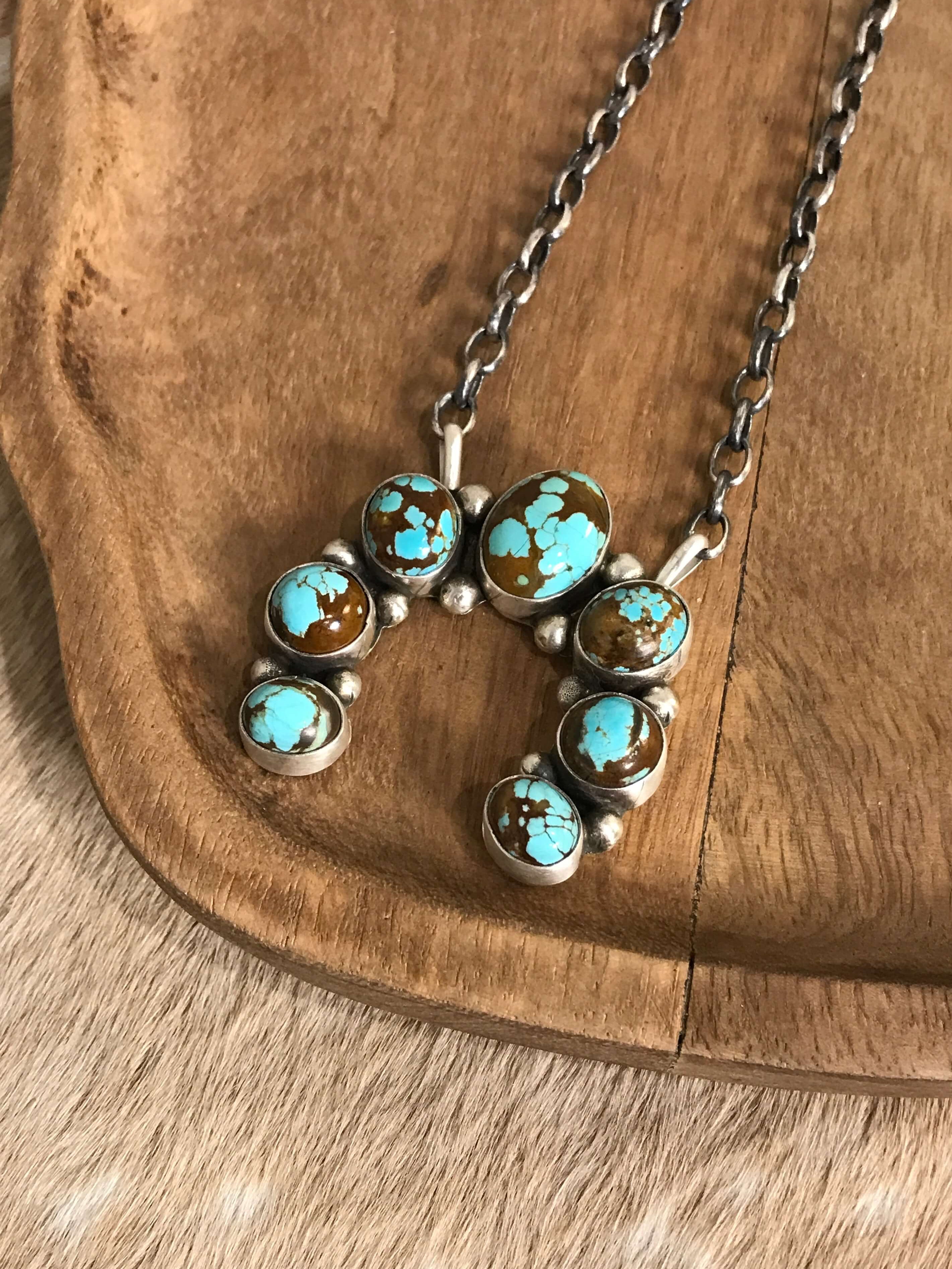 The Naja Necklace, 36-Necklaces-Calli Co., Turquoise and Silver Jewelry, Native American Handmade, Zuni Tribe, Navajo Tribe, Brock Texas