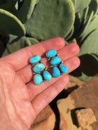 The Guffey Cluster Earrings, 1-Earrings-Calli Co., Turquoise and Silver Jewelry, Native American Handmade, Zuni Tribe, Navajo Tribe, Brock Texas