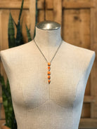 The Arroyo Lariat Necklace in Spiny Oyster, 2-Necklaces-Calli Co., Turquoise and Silver Jewelry, Native American Handmade, Zuni Tribe, Navajo Tribe, Brock Texas