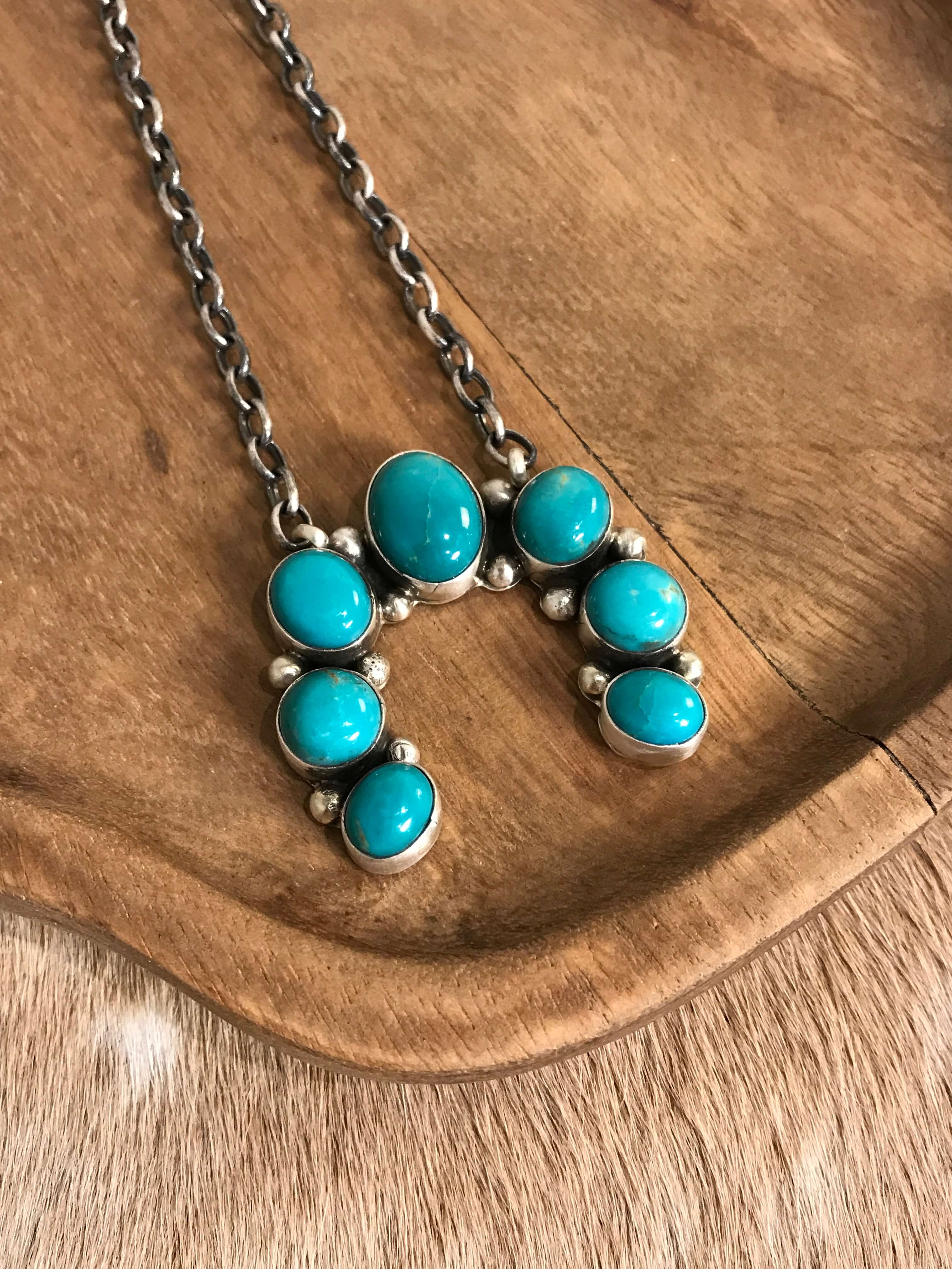 The Naja Necklace, 37-Necklaces-Calli Co., Turquoise and Silver Jewelry, Native American Handmade, Zuni Tribe, Navajo Tribe, Brock Texas