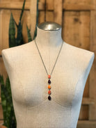 The Arroyo Lariat Necklace in Spiny Oyster, 4-Necklaces-Calli Co., Turquoise and Silver Jewelry, Native American Handmade, Zuni Tribe, Navajo Tribe, Brock Texas