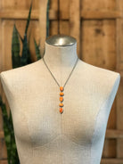 The Arroyo Lariat Necklace in Spiny Oyster, 5-Necklaces-Calli Co., Turquoise and Silver Jewelry, Native American Handmade, Zuni Tribe, Navajo Tribe, Brock Texas