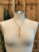 The Arroyo Lariat Necklace in Spiny Oyster, 6-Necklaces-Calli Co., Turquoise and Silver Jewelry, Native American Handmade, Zuni Tribe, Navajo Tribe, Brock Texas