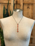 The Arroyo Lariat Necklace in Spiny Oyster, 7-Necklaces-Calli Co., Turquoise and Silver Jewelry, Native American Handmade, Zuni Tribe, Navajo Tribe, Brock Texas