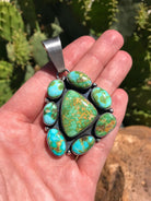 The Stockton Pendant-Pendants-Calli Co., Turquoise and Silver Jewelry, Native American Handmade, Zuni Tribe, Navajo Tribe, Brock Texas