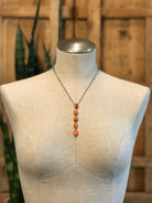 The Arroyo Lariat Necklace in Spiny Oyster, 10-Necklaces-Calli Co., Turquoise and Silver Jewelry, Native American Handmade, Zuni Tribe, Navajo Tribe, Brock Texas