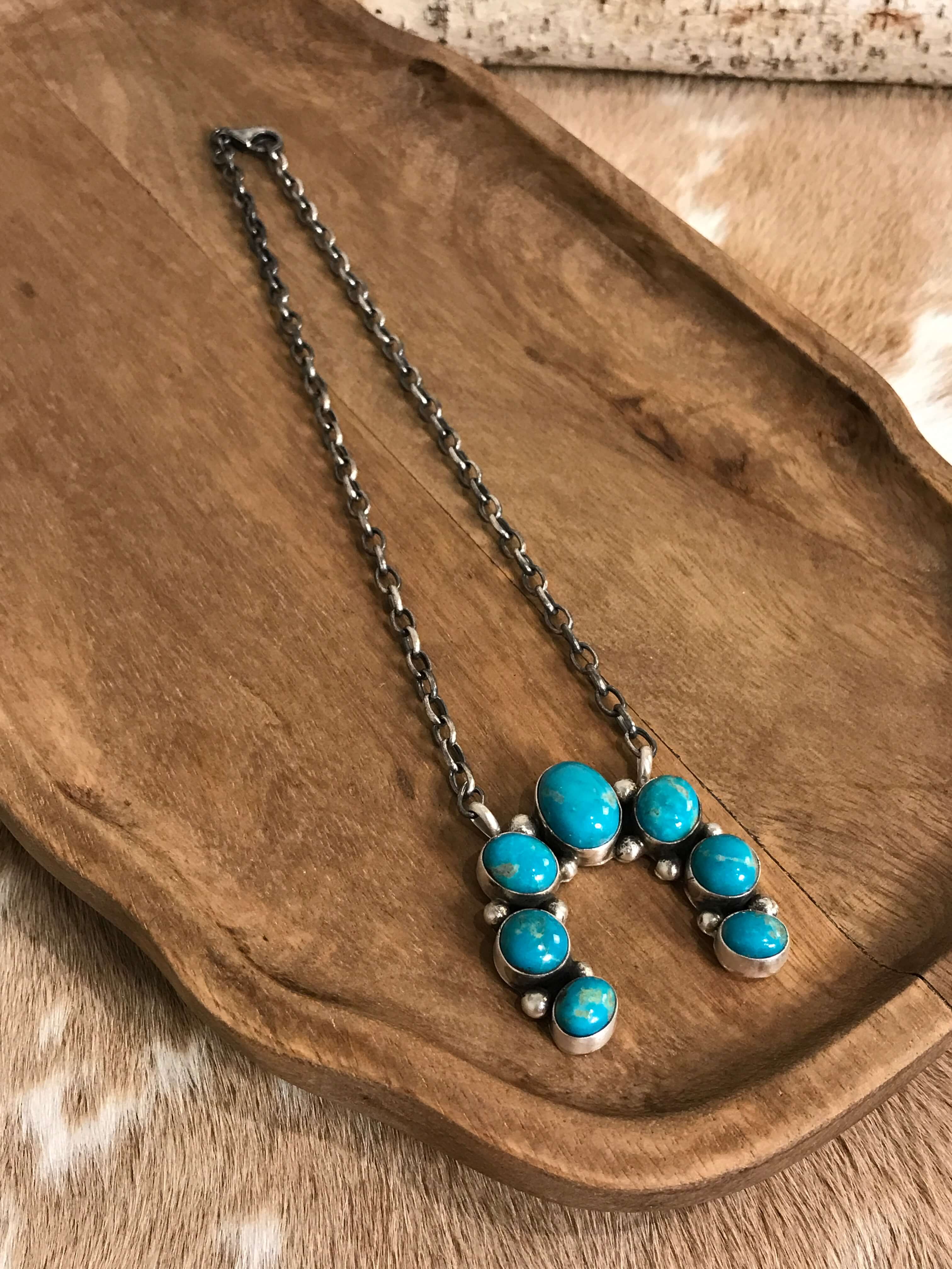 The Naja Necklace, 42-Necklaces-Calli Co., Turquoise and Silver Jewelry, Native American Handmade, Zuni Tribe, Navajo Tribe, Brock Texas