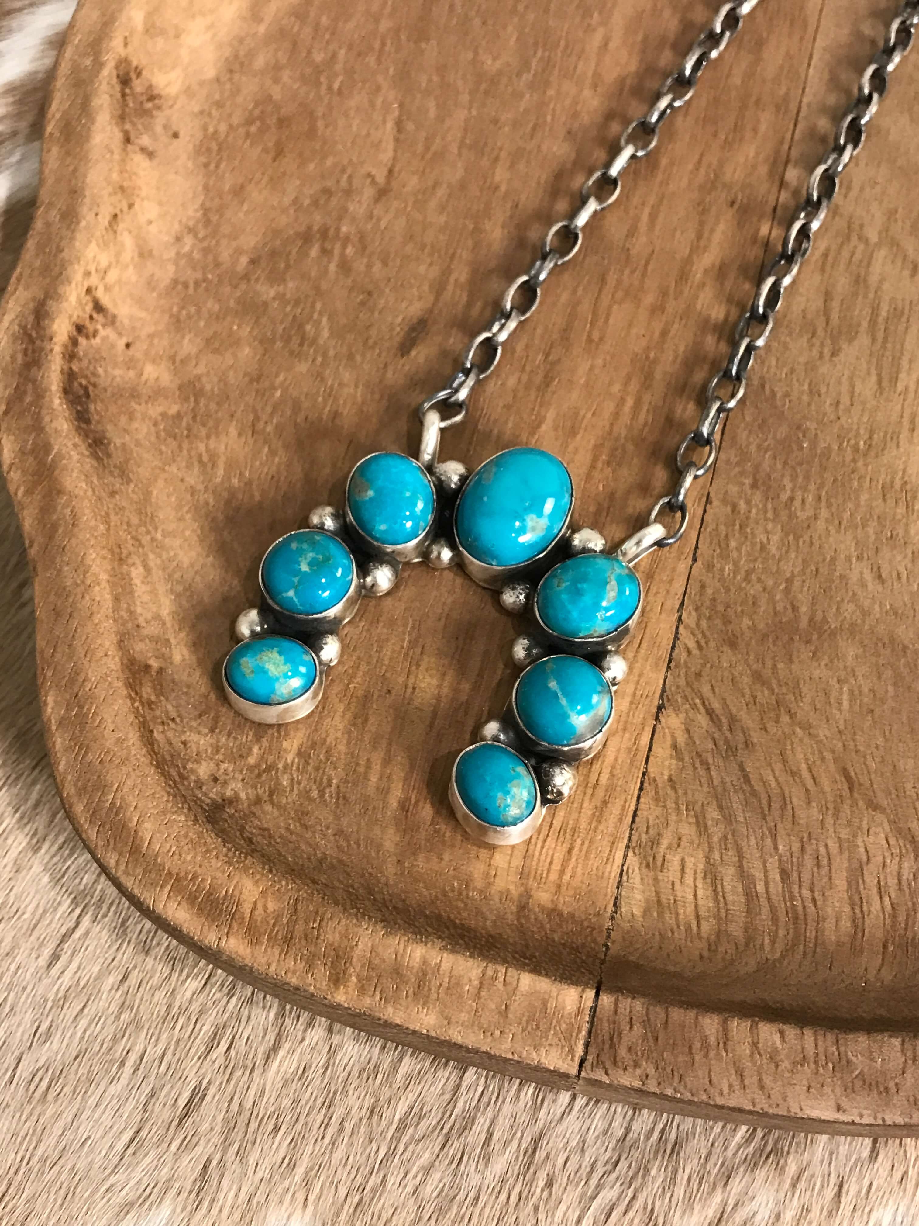 The Naja Necklace, 42-Necklaces-Calli Co., Turquoise and Silver Jewelry, Native American Handmade, Zuni Tribe, Navajo Tribe, Brock Texas