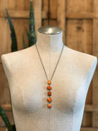 The Arroyo Lariat Necklace in Spiny Oyster, 17-Necklaces-Calli Co., Turquoise and Silver Jewelry, Native American Handmade, Zuni Tribe, Navajo Tribe, Brock Texas